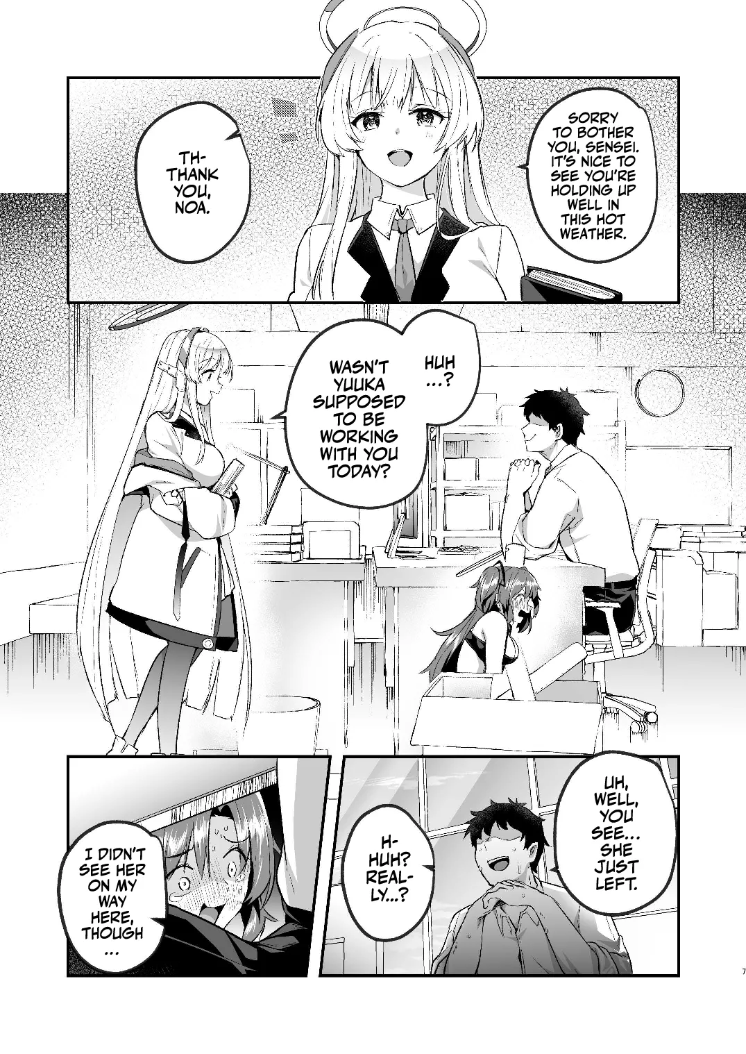 Yuuka to Midsummer no Asedaku Office SEX | A Midsummer's Steamy Sex Session page 7 full