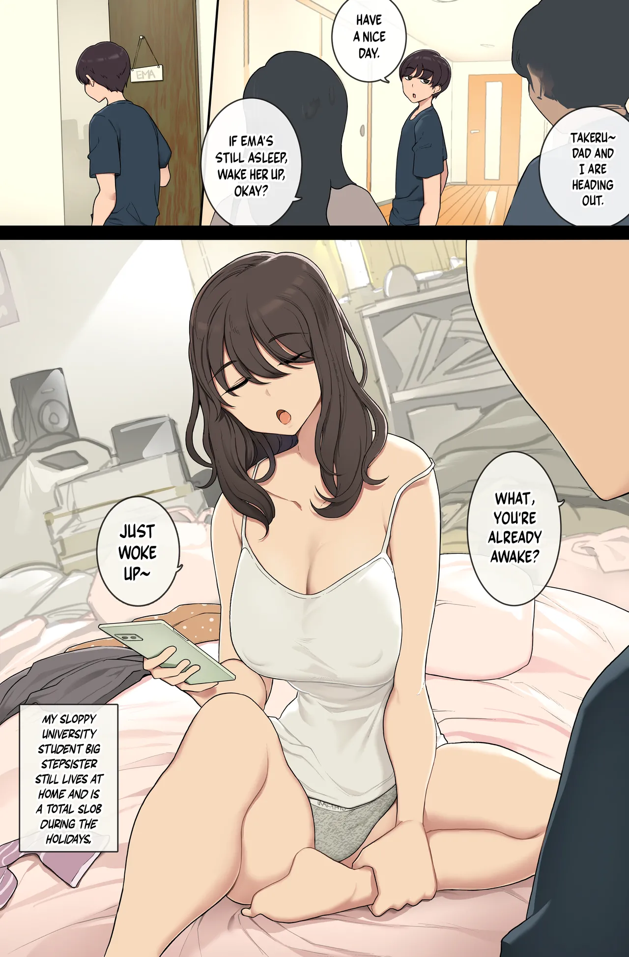 Seikatsu mo Teiso Kannen mo Darashinai Gishi Ni Ya-ra Sete Morau | I Get to Fuck my Stepsister, Who's Sloppy in Both Her Lifestyle and Her Sense of Chastity page 1 full