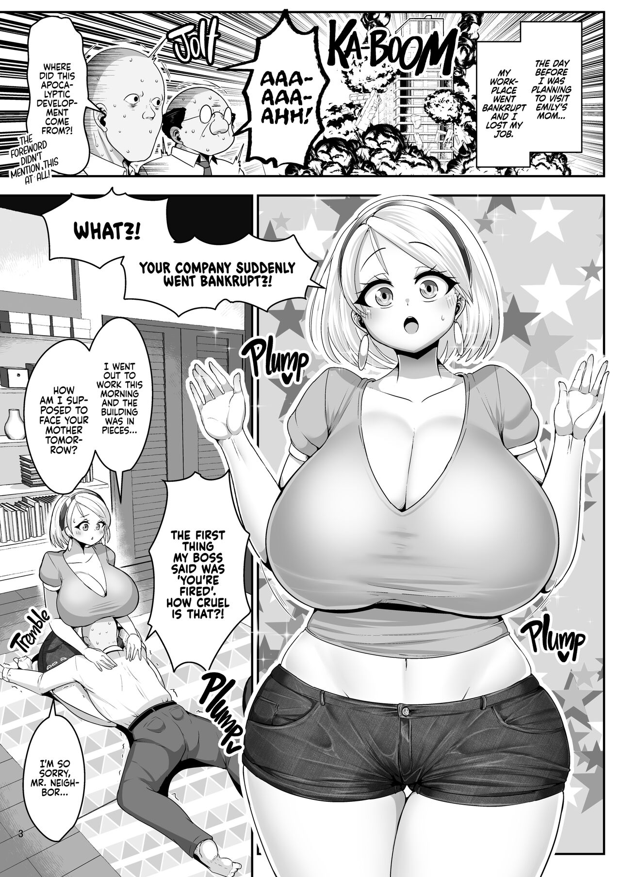 s H Daisuki Kinpatsu Hakujin Bakunyuu Ryuugakusei ga Tonari no Heya ni Hikkoshite Kita!! 2 | A Nymphomaniac Blonde Exchange Student with Gigantic Tits Moved in Next Door!! 2 page 4 full