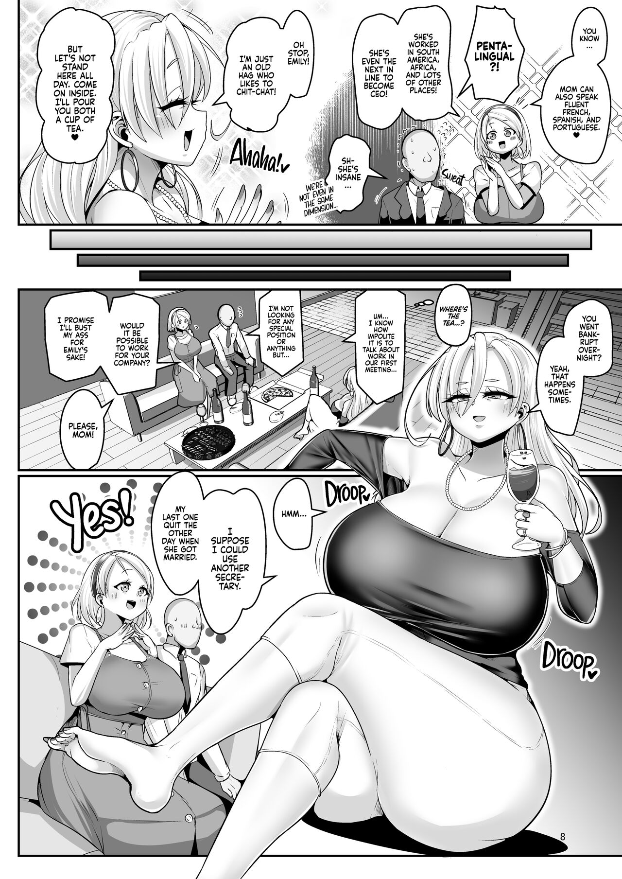 s H Daisuki Kinpatsu Hakujin Bakunyuu Ryuugakusei ga Tonari no Heya ni Hikkoshite Kita!! 2 | A Nymphomaniac Blonde Exchange Student with Gigantic Tits Moved in Next Door!! 2 page 9 full