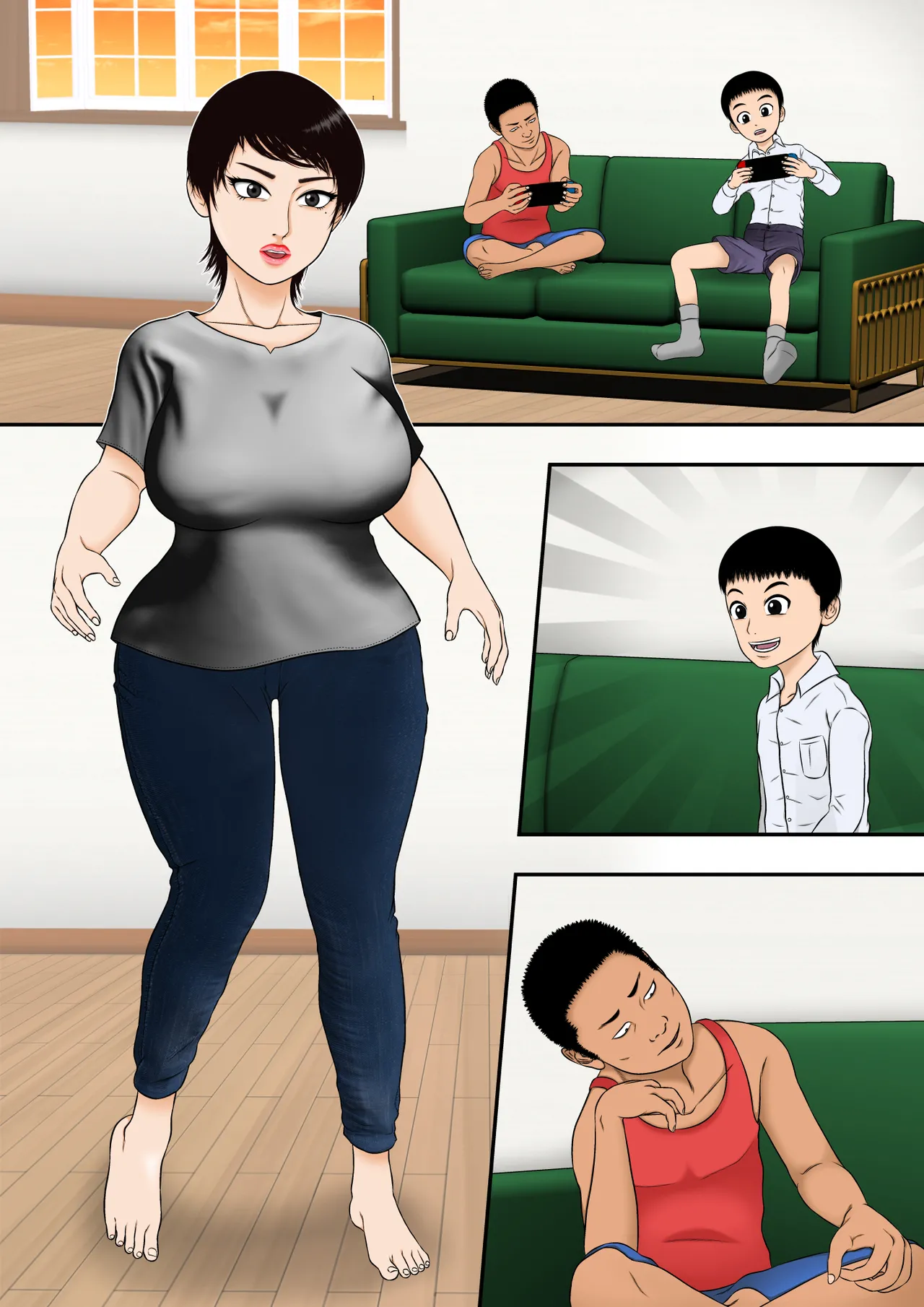 Yumiko Oba-chan, Kusogaki Chi ￮ poni Kanzen Haiboku page 3 full