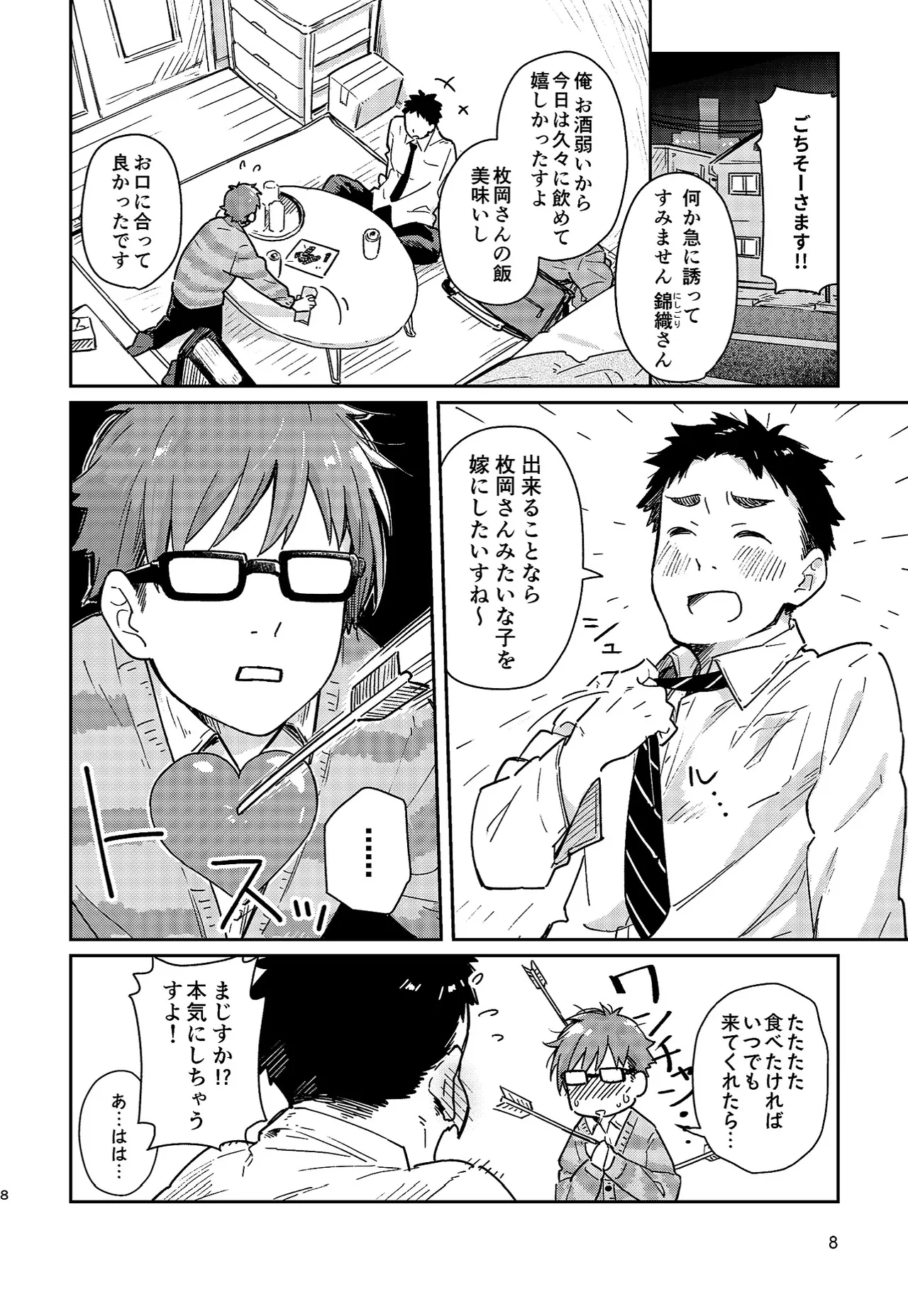 Boyfriend -Kuromame Mugicha Tanpenshuu- page 8 full