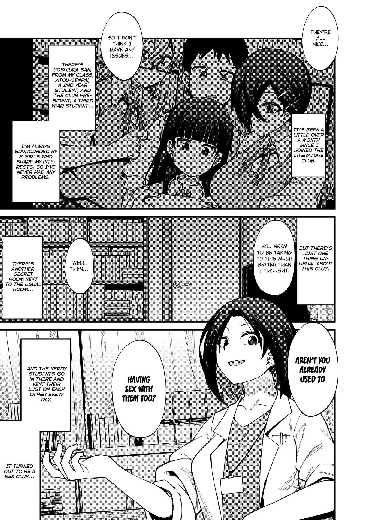 Houkago Koubi Doukoukai e Youkoso!! Jimi Joshi 3nin + Hoken Kyoushi Hen | Welcome to the Afterschool Breeding Club!! 3 Plain Girls + School Nurse Arc page 5 full