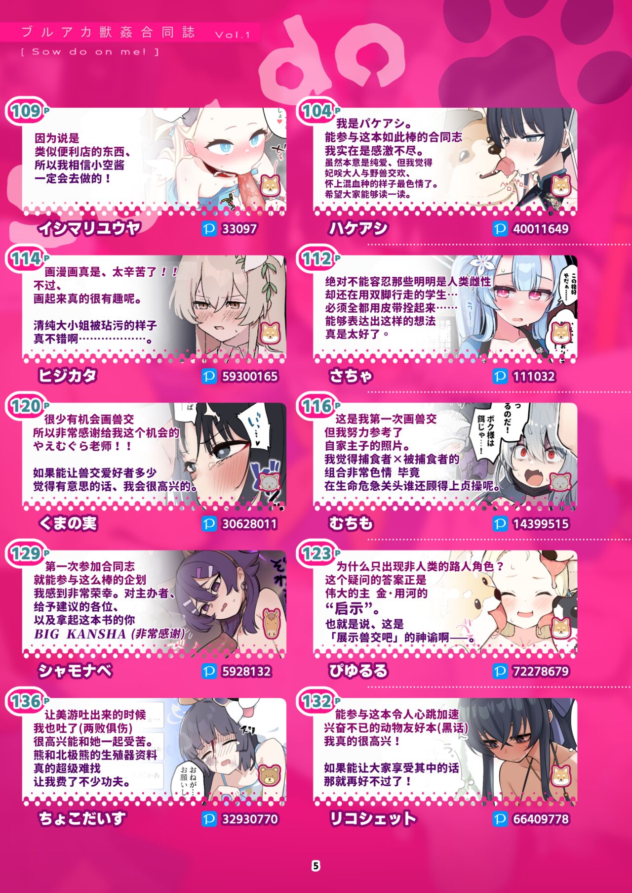 BluArch Juukan Goudoushi Sow do on me! Vol. 1 | 蔚蓝档案兽交合同志 Sow do on me! Vol. 1 page 5 full