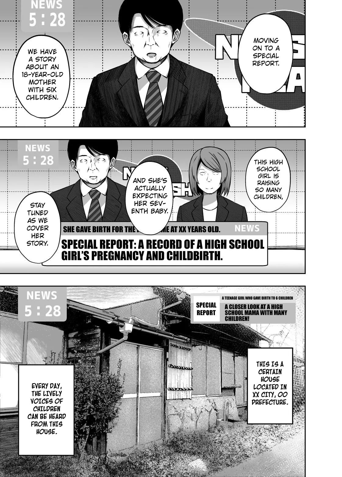 OYAKODE SHO●●SEI DE NINSHIN SHITE AKACHAN UNJAIMASHITA. - Element●ry school childbirth | My Mama and I gave Birth While I was in Elementary School! page 4 full