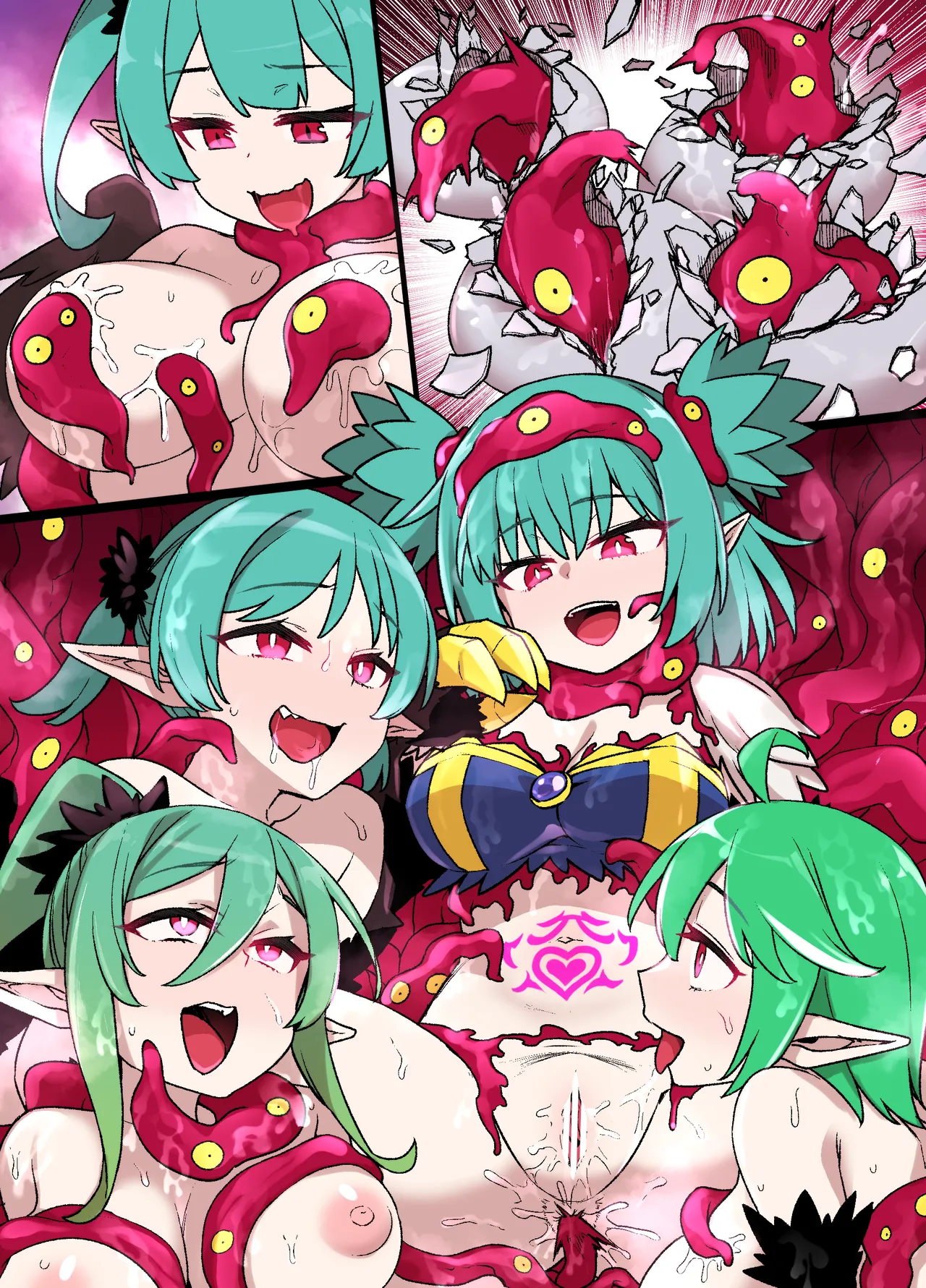 触手の苗床奴〇になるハーピー達 page 8 full