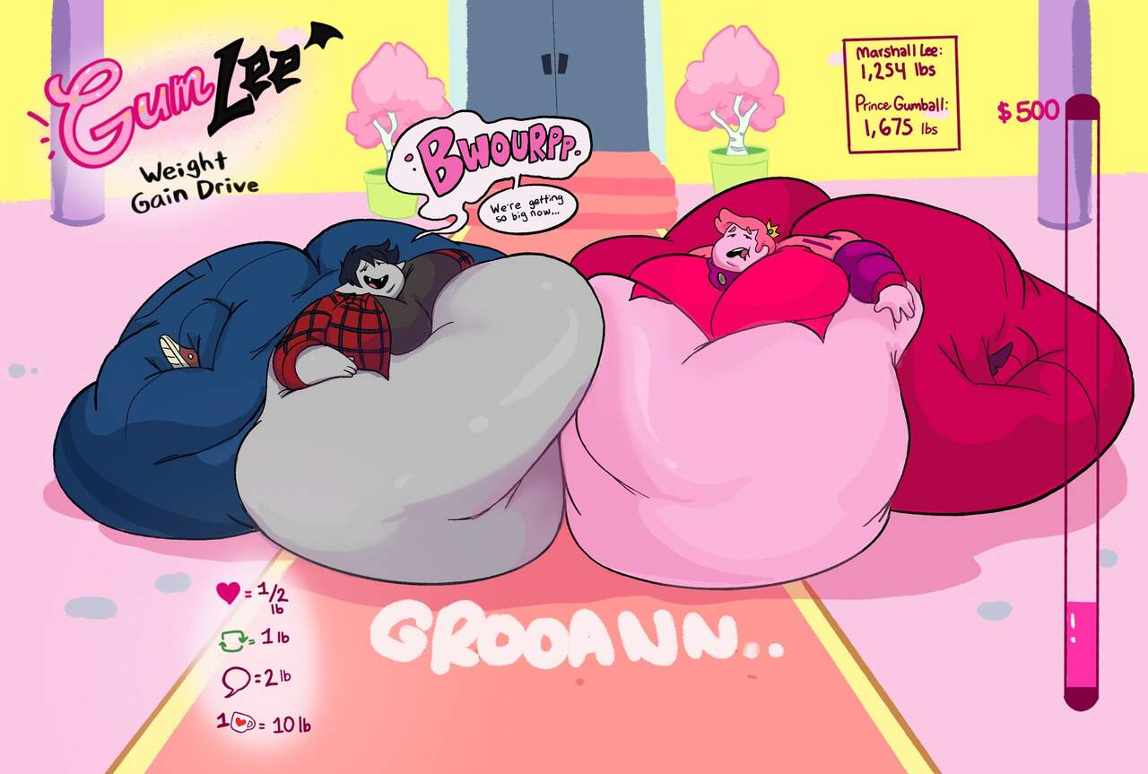 Marshall Lee and Prince Gumball Weight Gain page 4 full