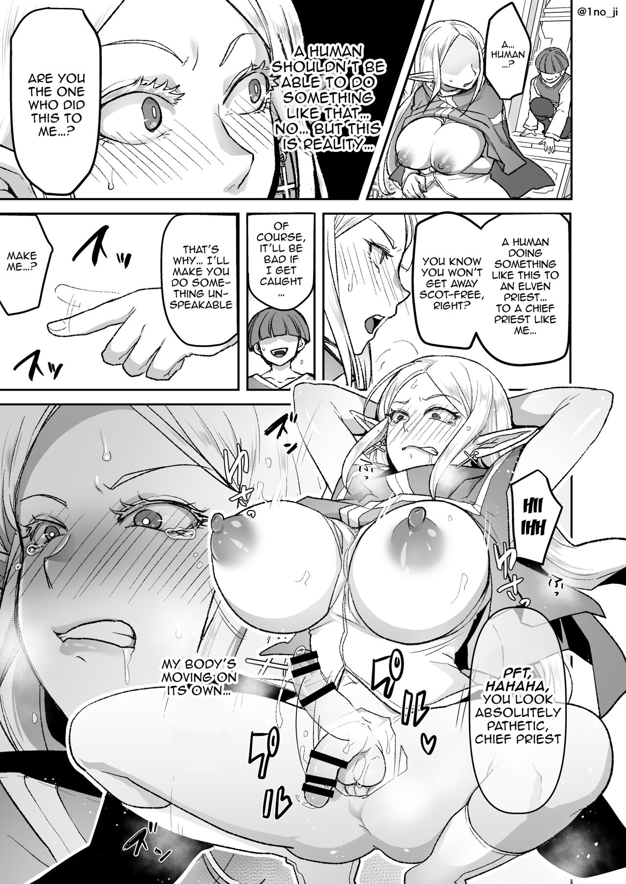Warui Elf o Shemale ni Shite Kaishin saseru Hanashi / Making An Evil Elf Repent By Turning Her Into A Shemale With Magic page 4 full