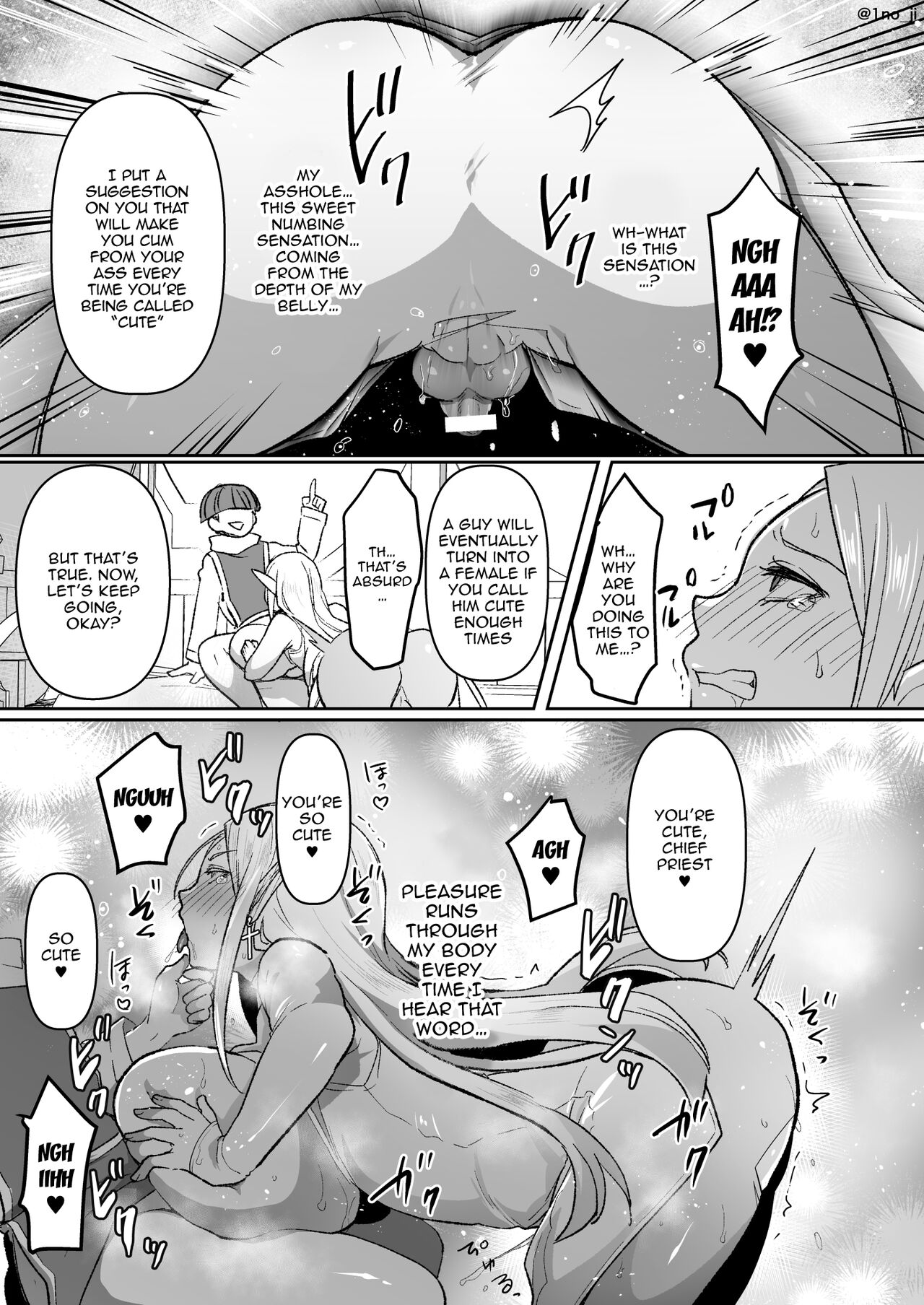 Warui Elf o Shemale ni Shite Kaishin saseru Hanashi / Making An Evil Elf Repent By Turning Her Into A Shemale With Magic page 8 full