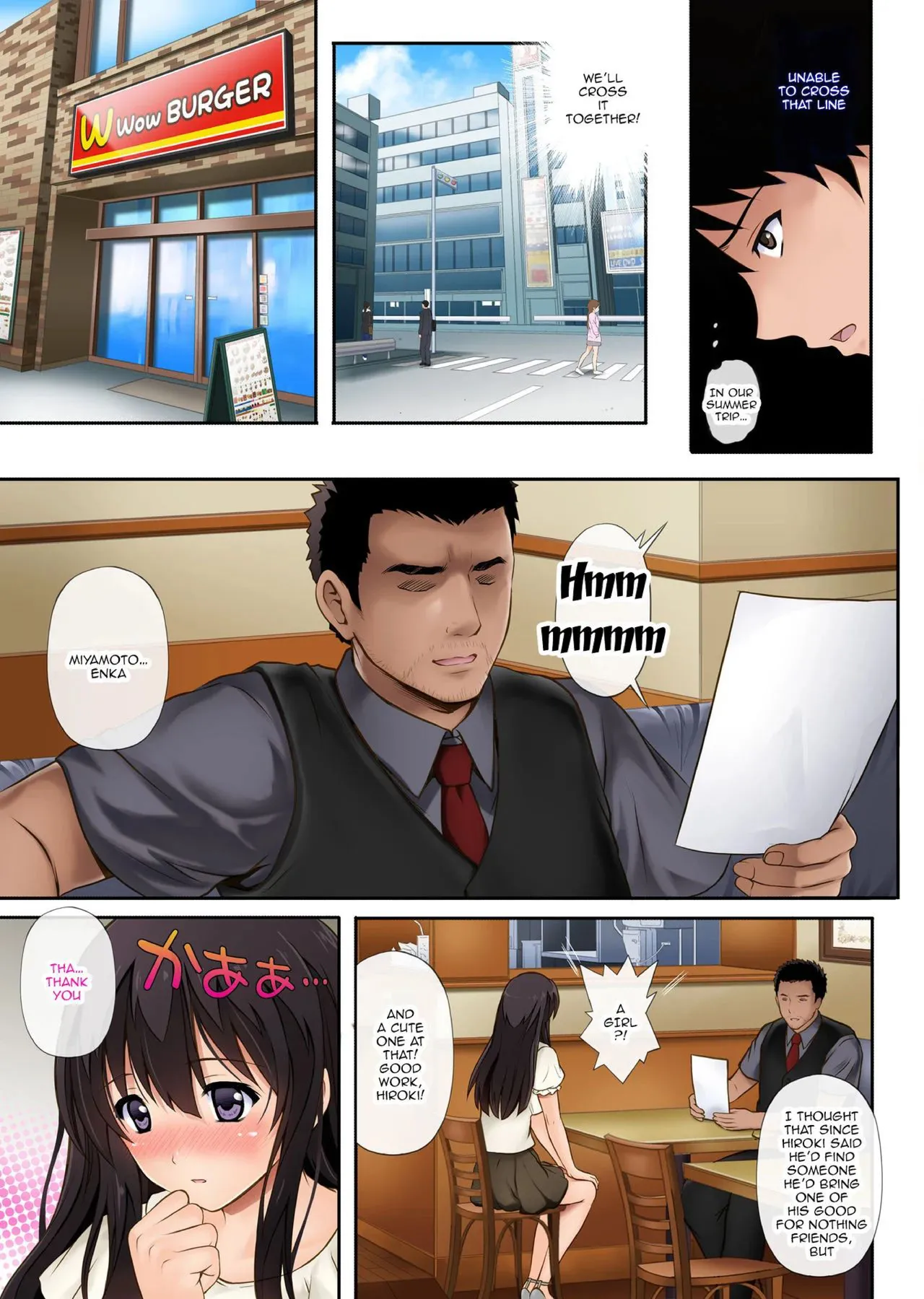 Kare to Watashi to Tenchou no Shinya Kinmu 1 page 8 full