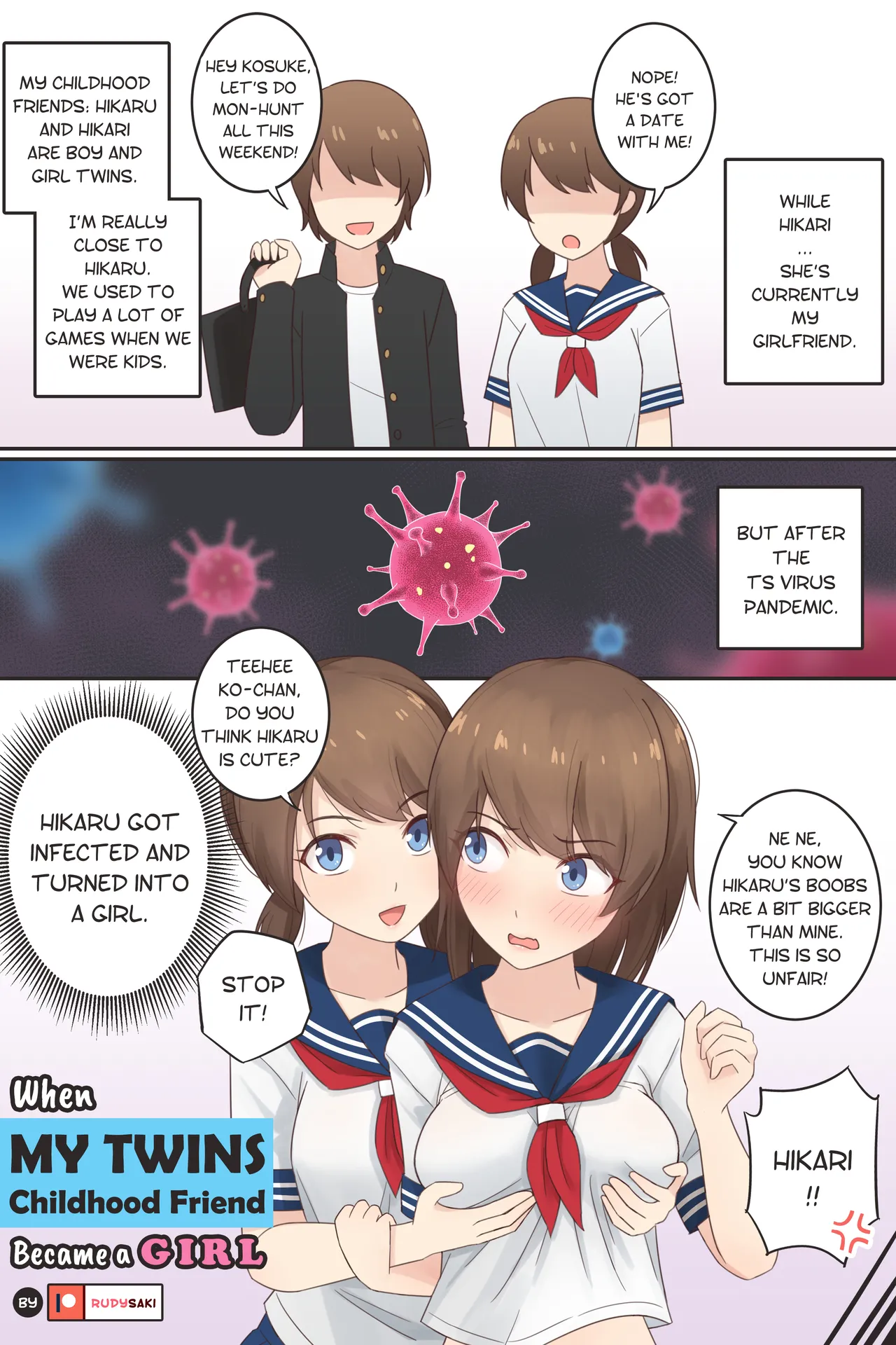 When My Twins Childhood Friend Became a Girl page 1 full