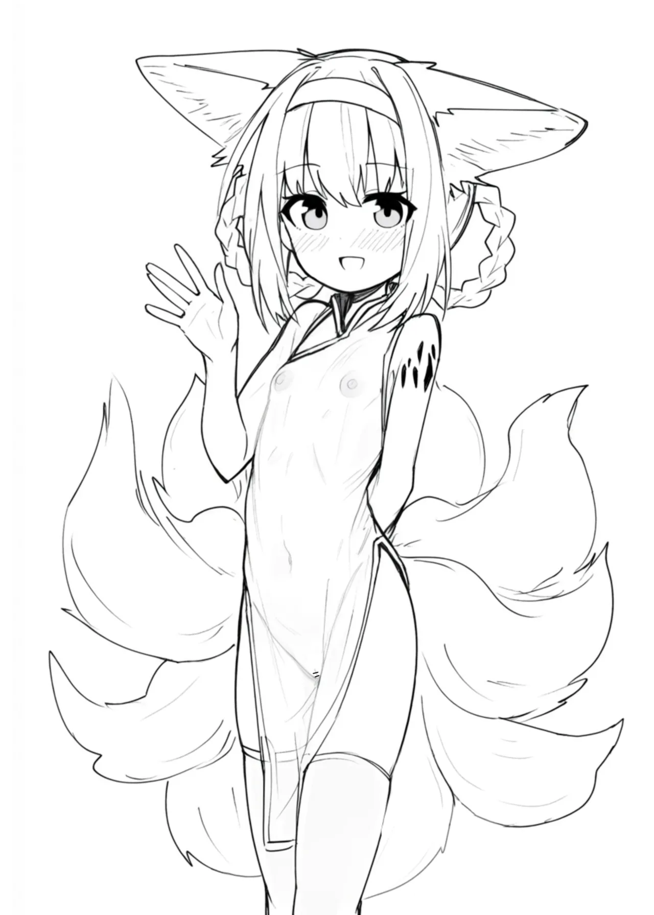 Arknights See-Through China Dress Club Hitori Goudou page 10 full