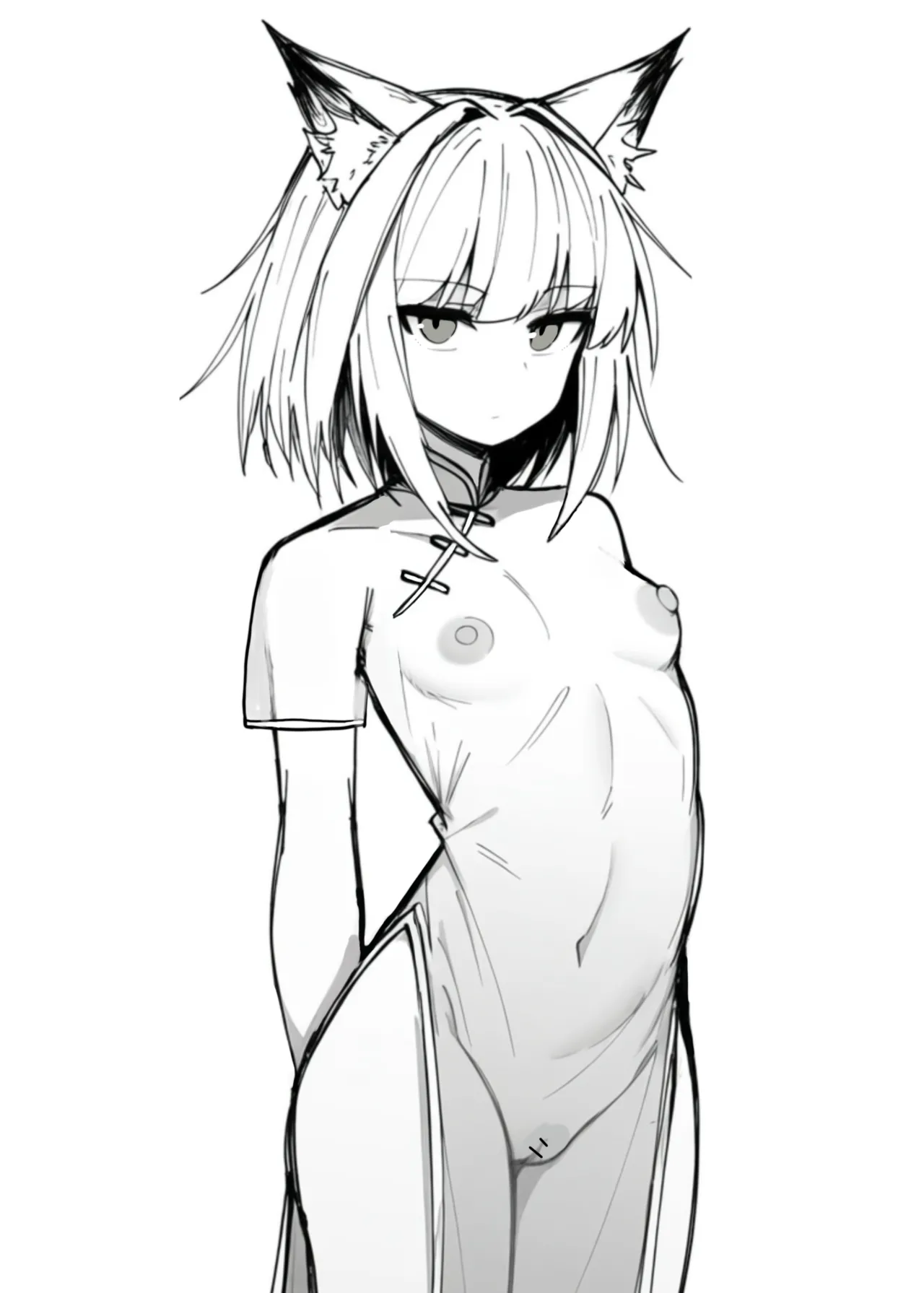 Arknights See-Through China Dress Club Hitori Goudou page 3 full