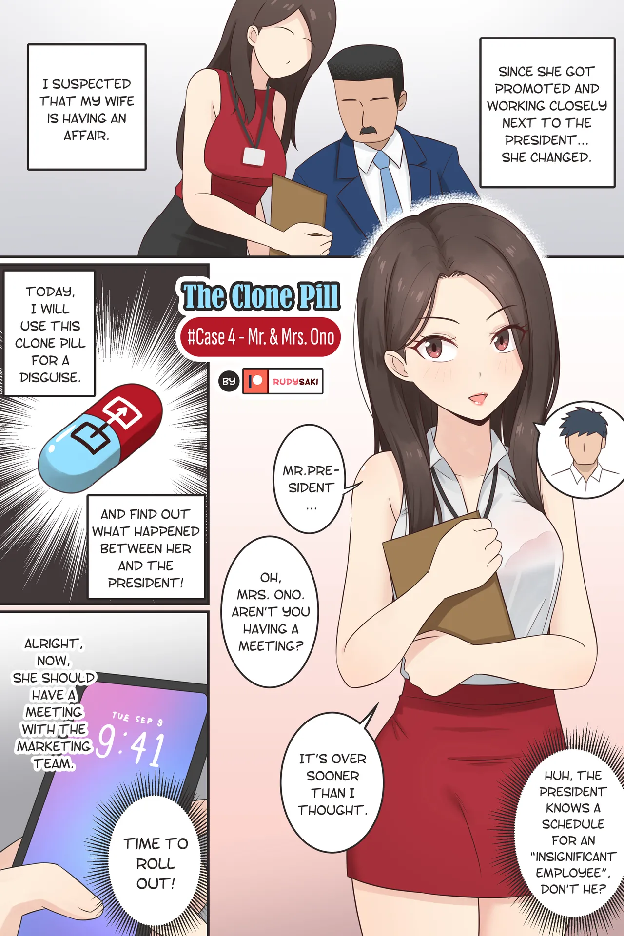 The Clone Pill: #Case 4 - Mr. & Mrs. Ono page 1 full