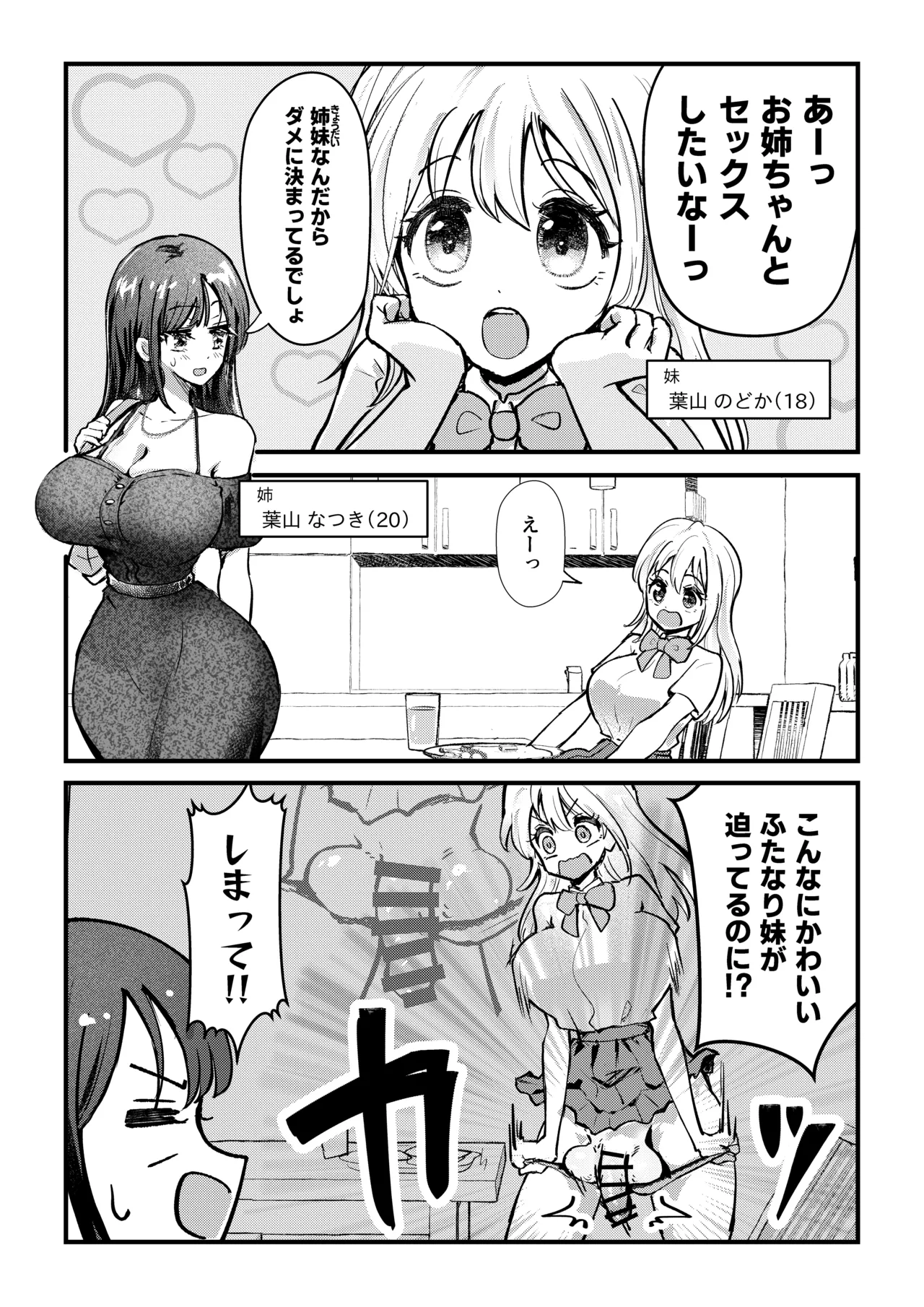 ふたなり妹が大好きなお姉ちゃんを睡眠○する話 page 2 full