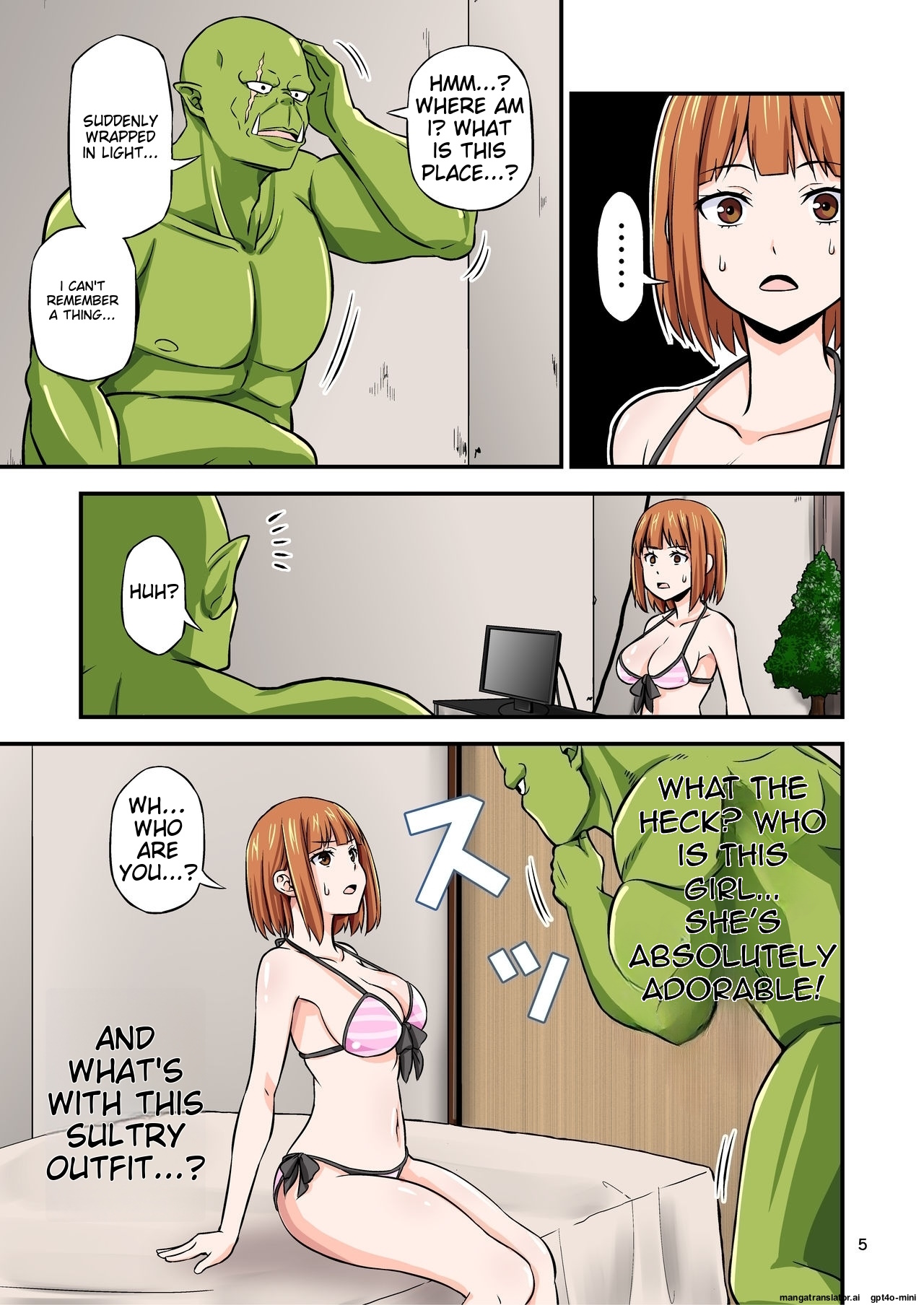 AV no Satsuei Genba ni Zetsurin Orc ga Isekai Teni Shite Shimatta Hanashi. page 4 full