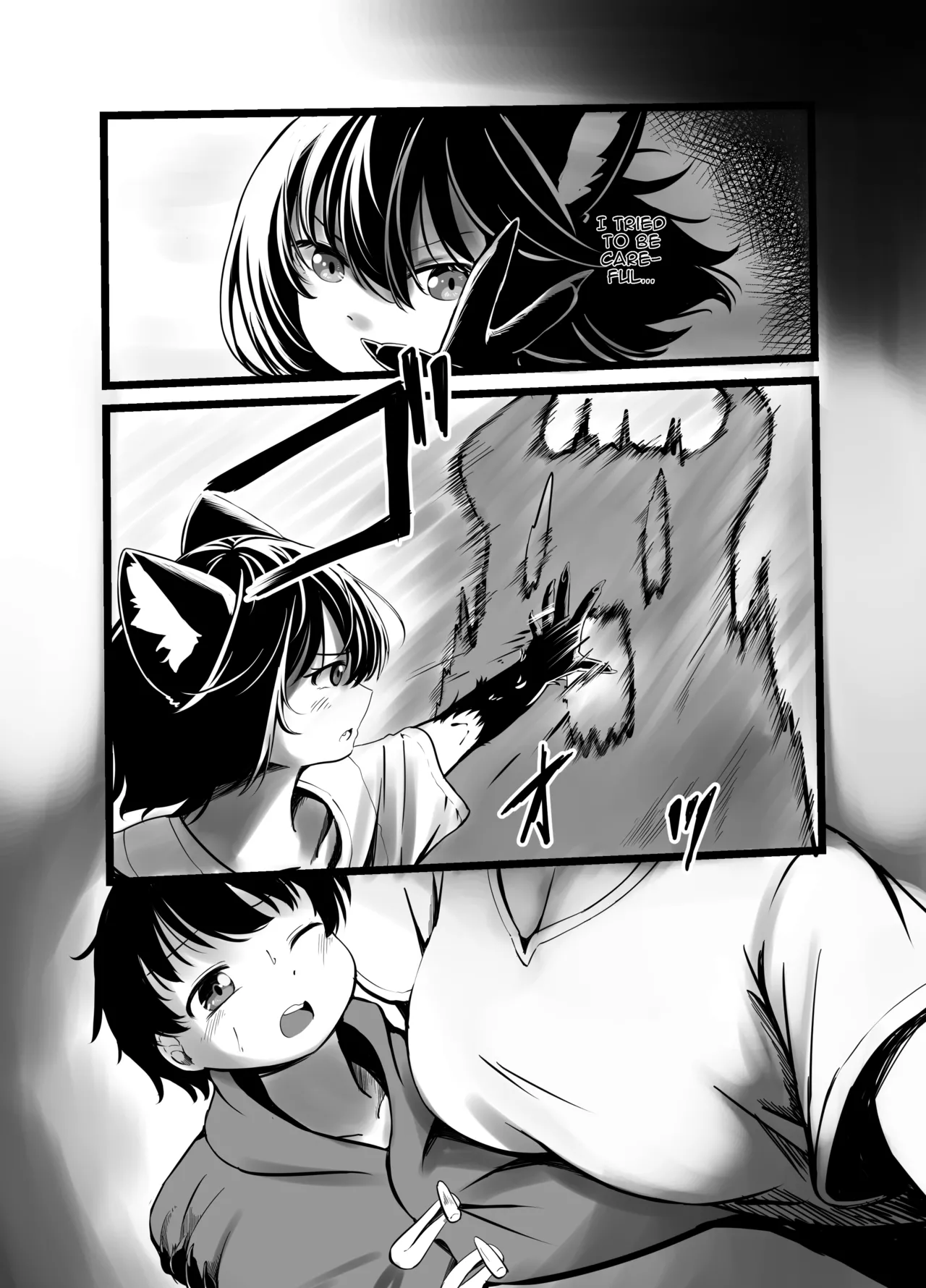 Kowai Jinrou Onee-san no Uchi Ni Tsurekomarete Kyousei Koubi Saserareta Ohanashi - A story of a werewolf woman who took me into her house and forced me to mate with her page 3 full