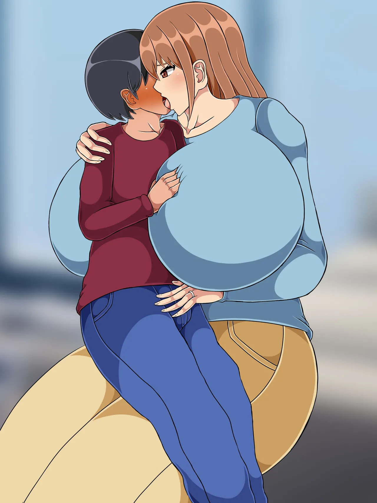 娘の彼氏とえっちして妊娠しちゃうママ【无文字】 page 6 full