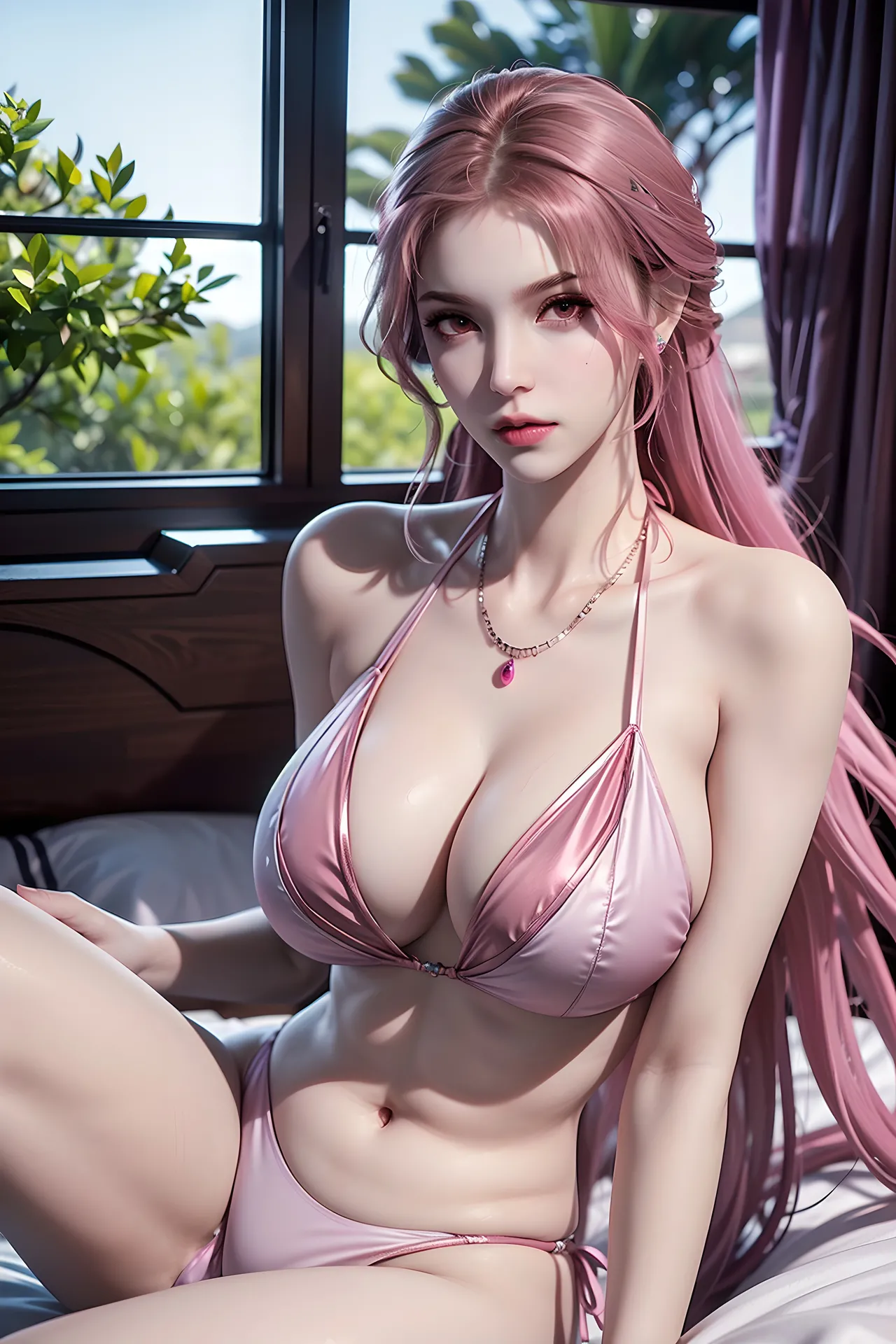 比比东粉色性感内衣 page 2 full