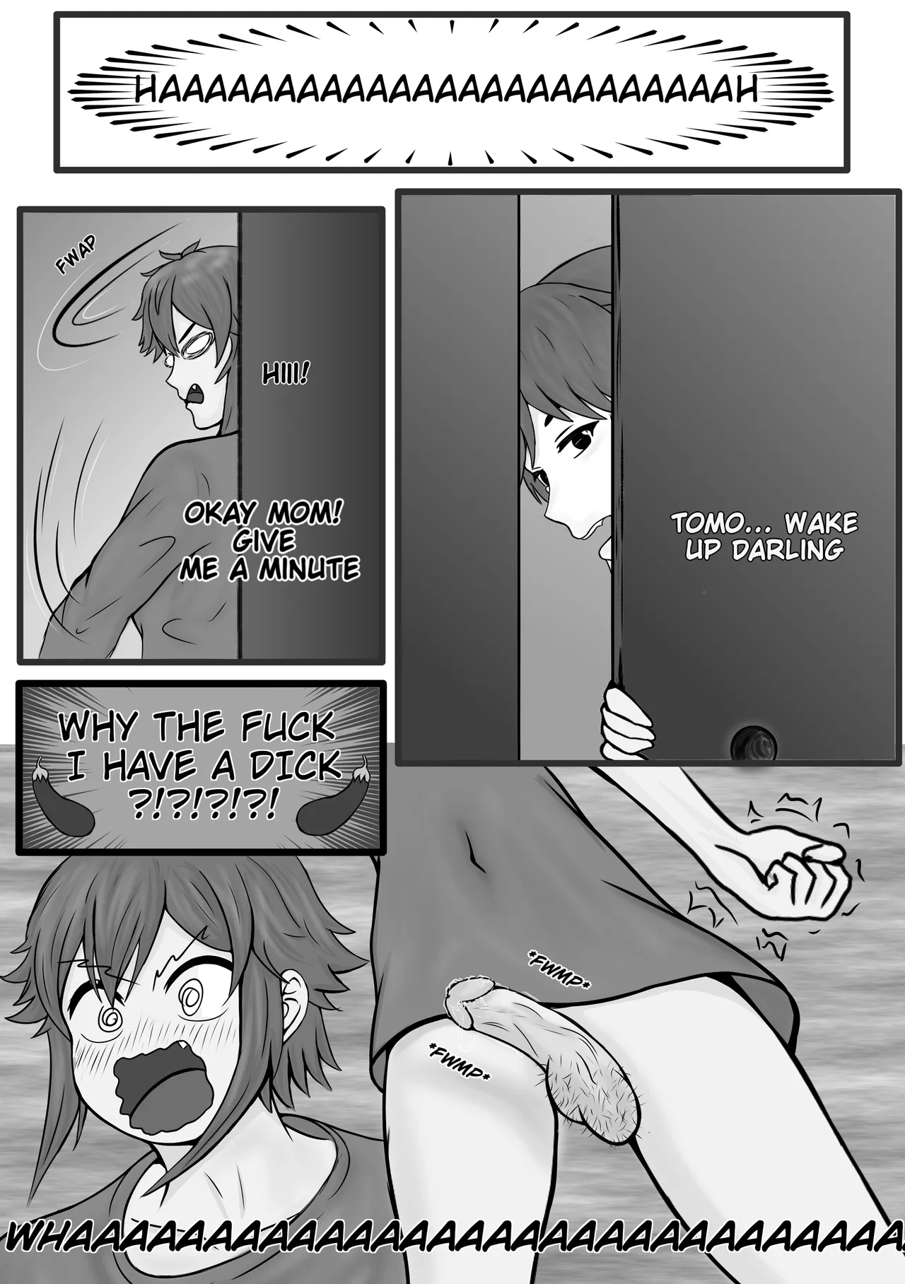 Tomo-chan is... gonna pop my cherry. First Part page 6 full