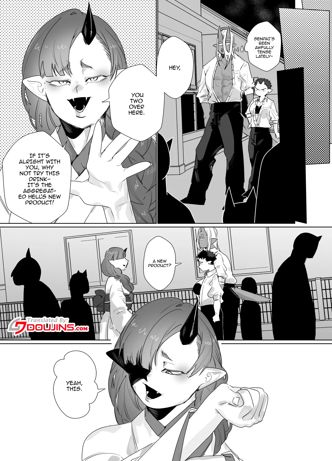 Gokusotsu no Senpai ga Kouhai no Deka Otoko ni Doroddoro ni Okasareru Hanashi / Story About A Prison Guard Senpai Getting Fucked Sloppy By Her Huge Kouhai page 5 full