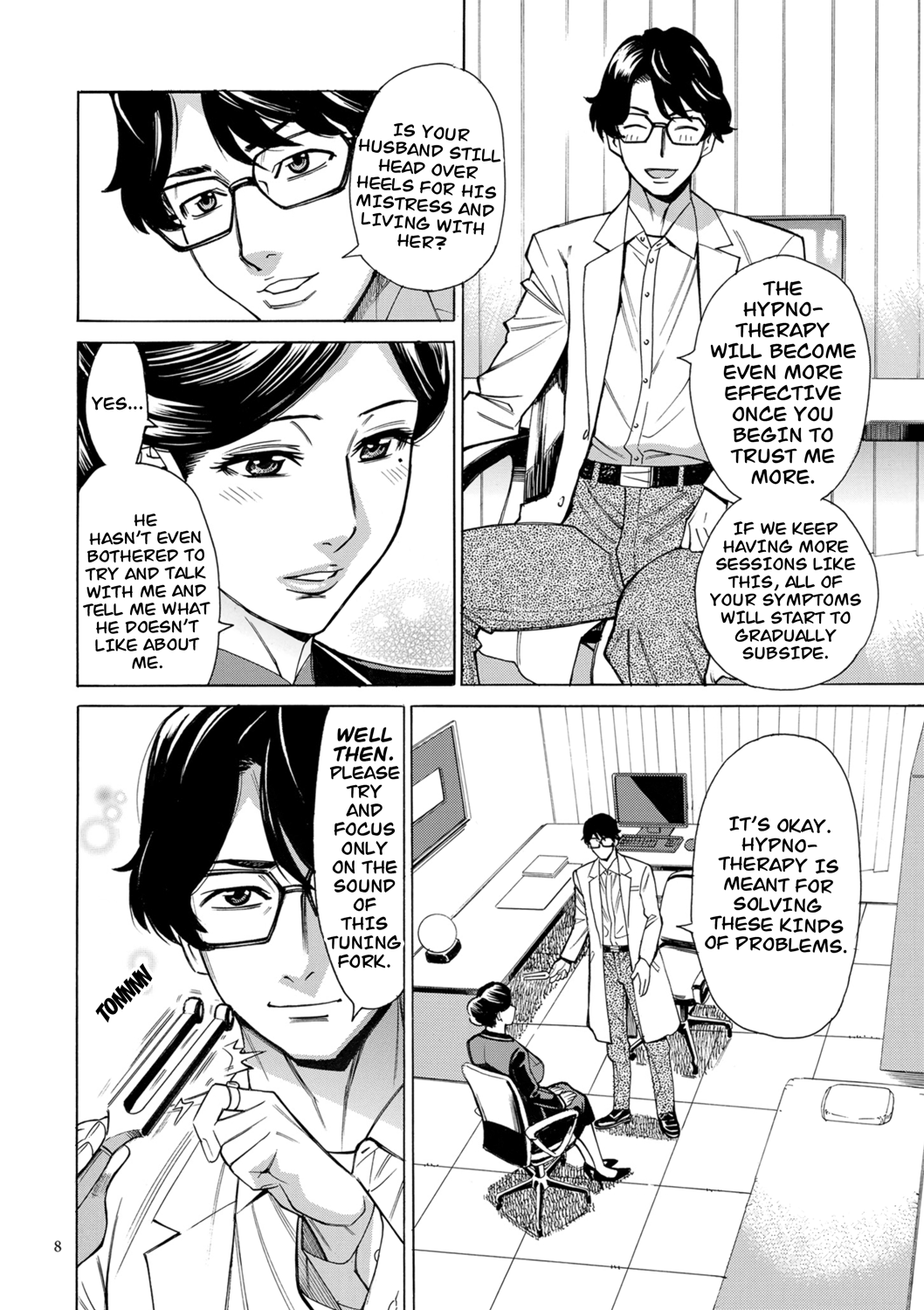 Hitozuma Hypnotherapy Ch 1-3 page 8 full