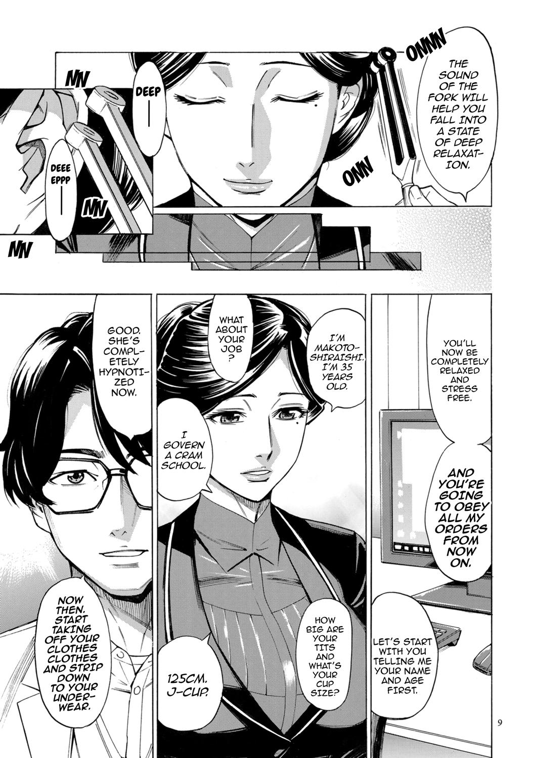 Hitozuma Hypnotherapy Ch 1-3 page 9 full