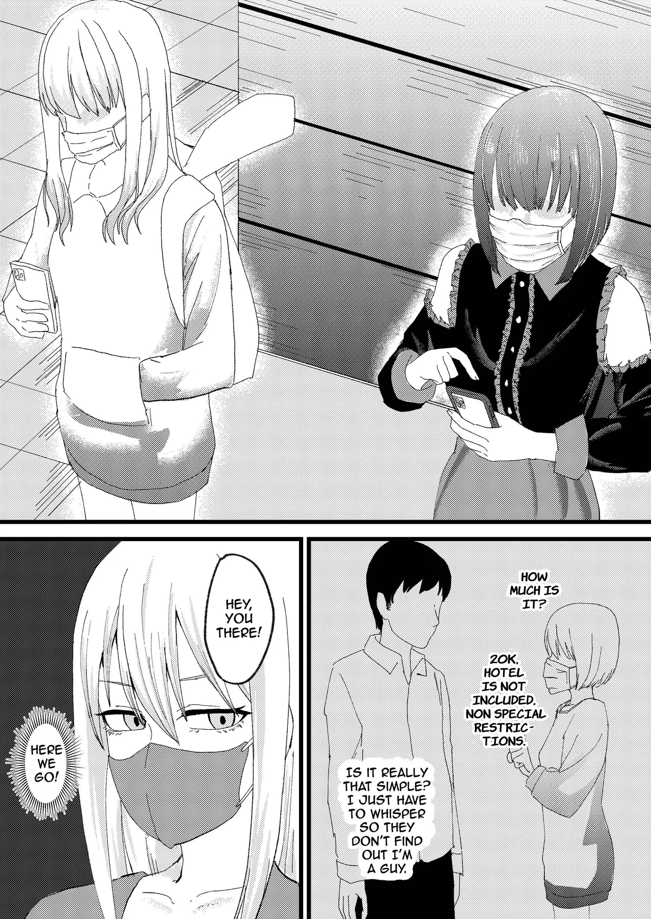 Katsuage ni Akita kara P-katsu Sagi Shitemita! | I Got Bored of Extorting People, So I Tried Sugar Daddy Scamming! + Bonus page 6 full