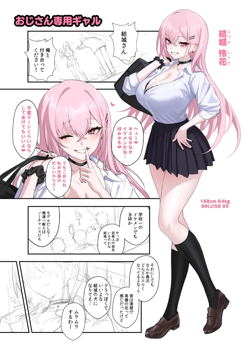おじさん専用ギャル ところどころラフ page 1 full