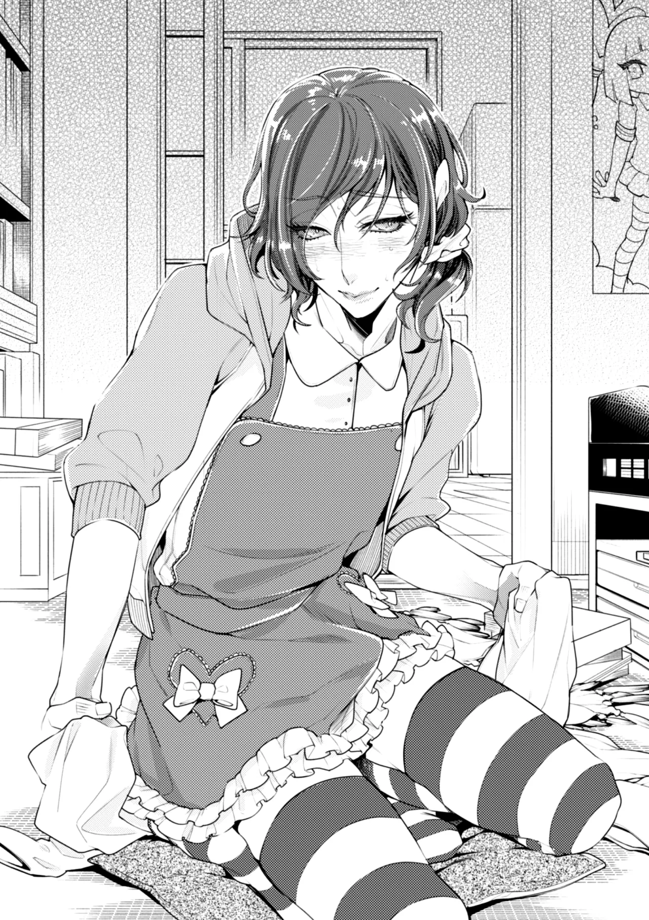 ロリコン童貞エロ漫画家くん、近所の女児服着たヤバいメスお兄さんに迫られる（Chinese） page 9 full