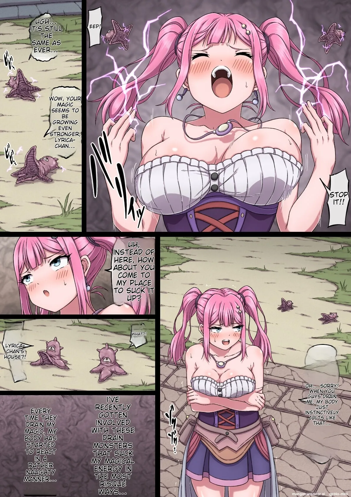 Magician Lyrica 3 ~Maryoku to Bonyuu wo Kara ni Naru made Suwareru Iki Hateru Karada~ page 7 full