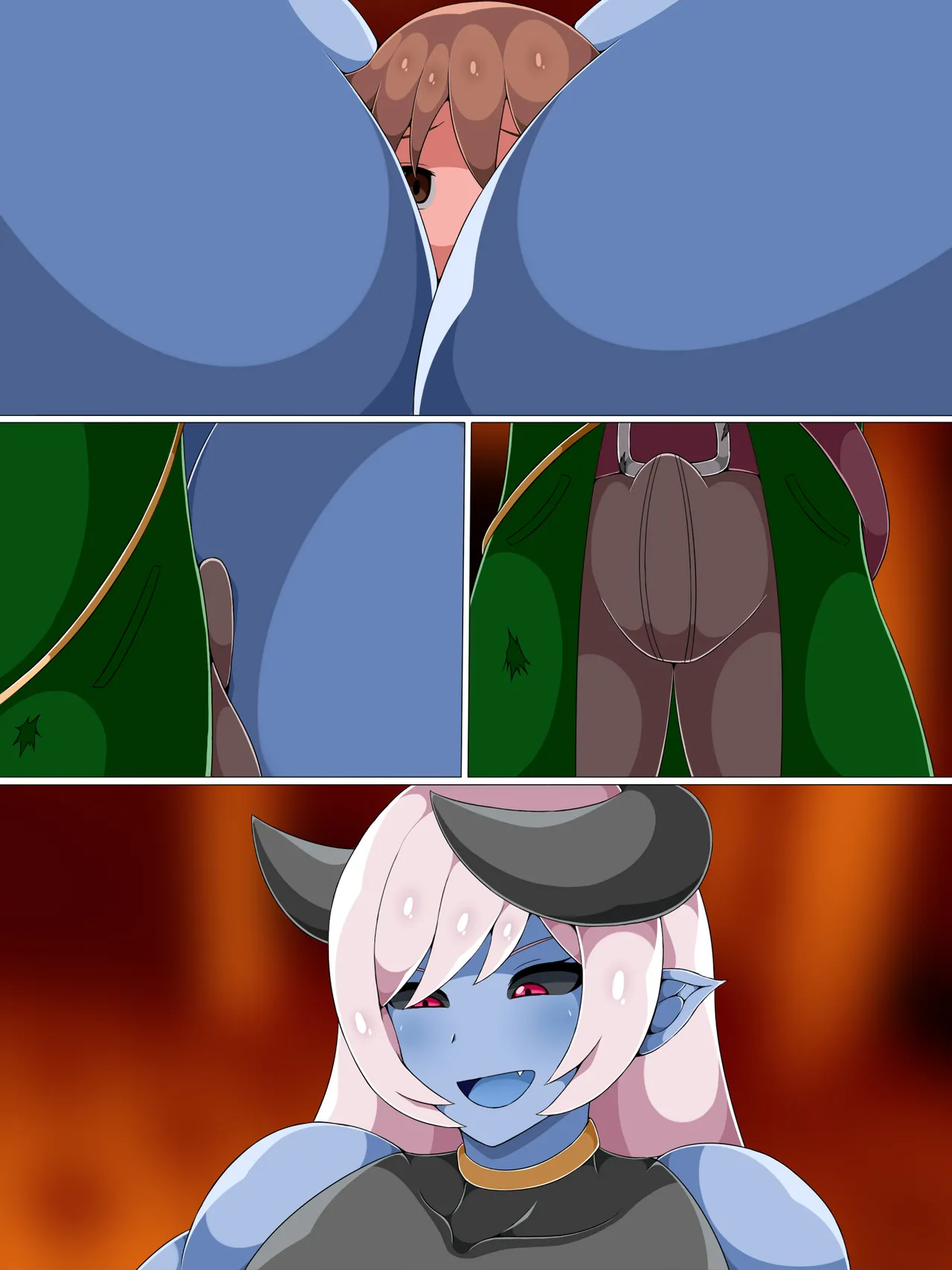 淫乱サキュバス大魔王に堕とされていく勇者くん【无文字】 page 4 full