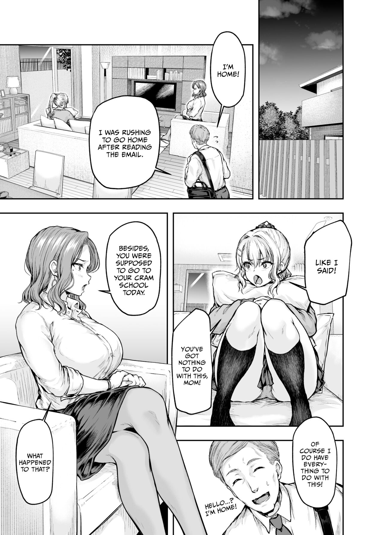 [Sazareito (Ohnaka Ito)] Mama ga Muchuu na Musume no Kareshi 1 - Kono Chinpo wa Kyouikujou Yoroshikunai node Mama ga Shori Shimasu. [English] [Vivid Rabbit Translation] [Digital] Hentai - Raw  16