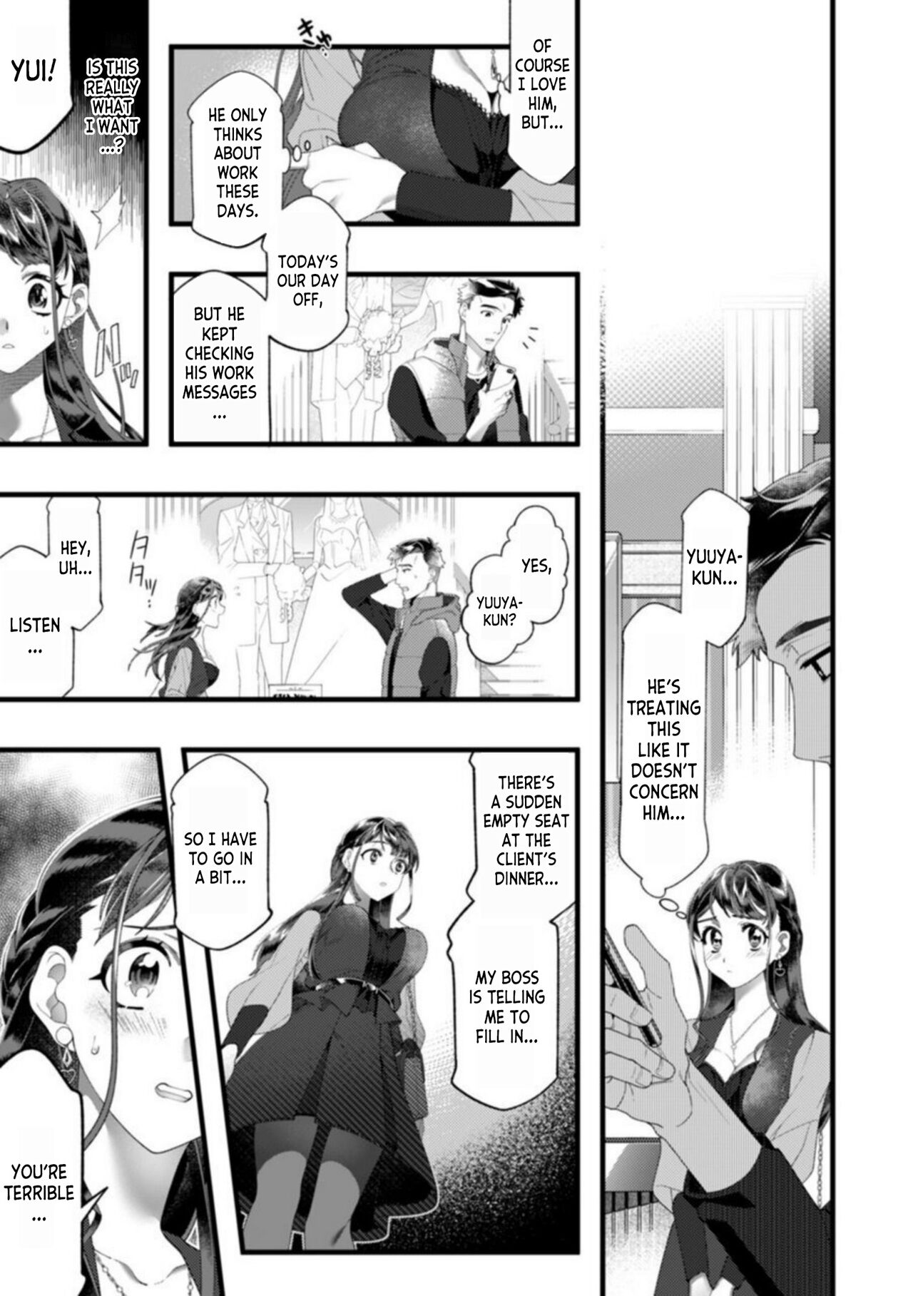 Dame, Sore Ijou Fukaku Irenaide! Kekkon Shikijou de Otto no Yuujin to Fudoui SEX 1 page 3 full