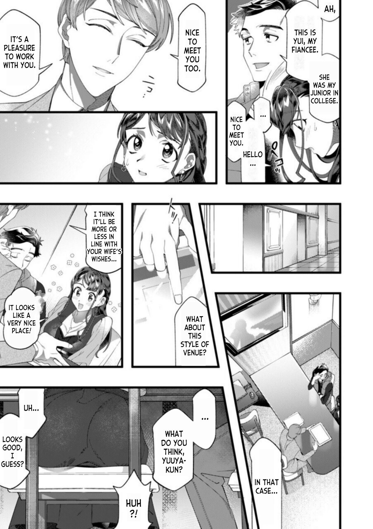 Dame, Sore Ijou Fukaku Irenaide! Kekkon Shikijou de Otto no Yuujin to Fudoui SEX 1 page 5 full