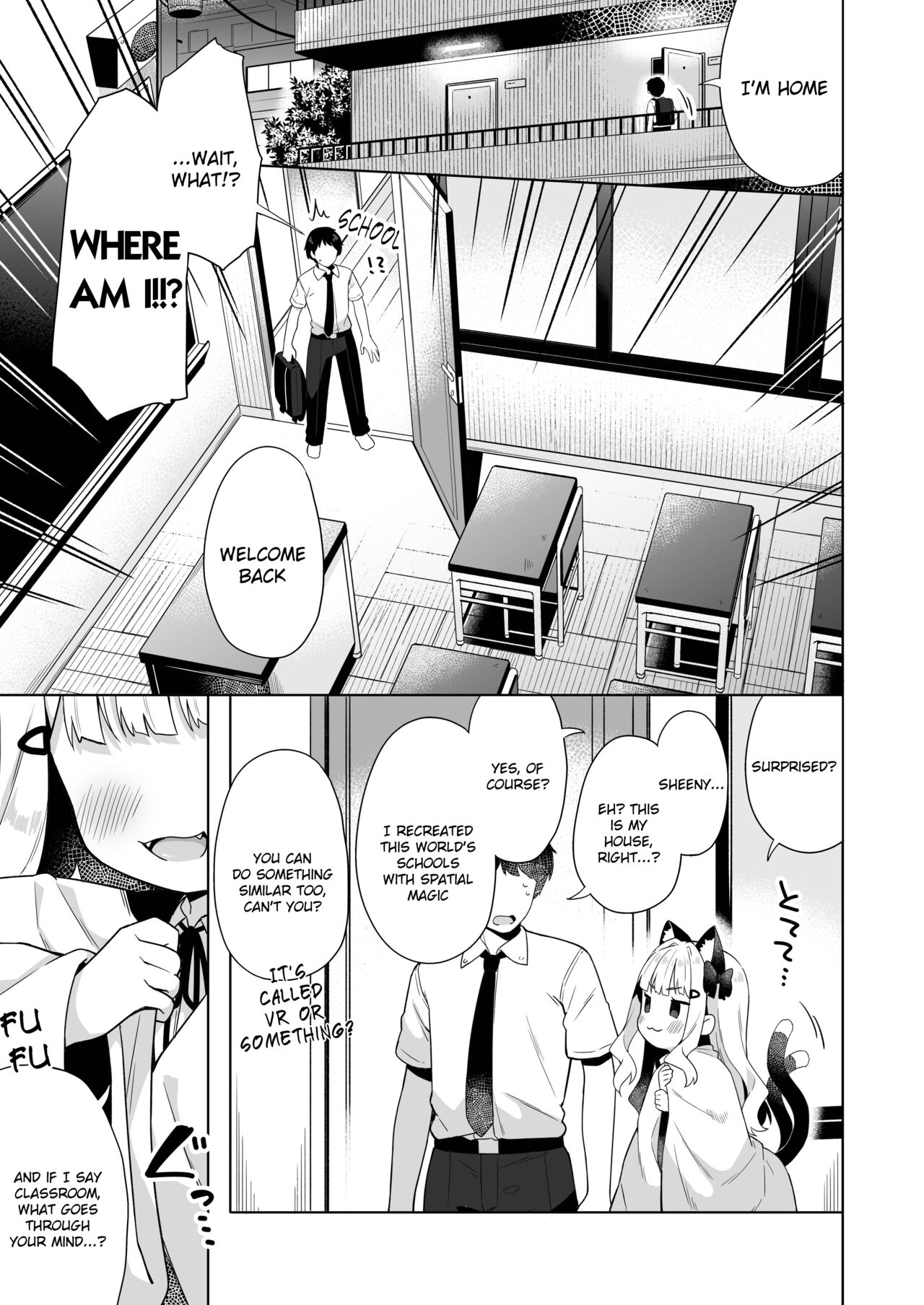 Chinmai Dekapai Nekomimi-chan to Seifuku Ecchi suru Hon page 2 full