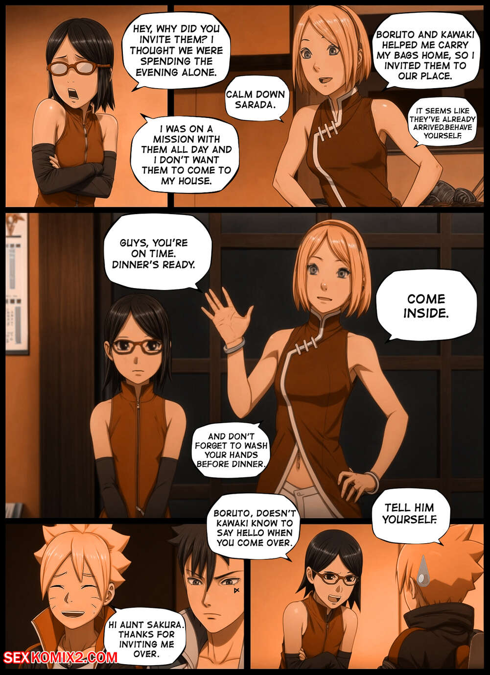 Naruto. Invitation. KristoLin for sexkomix2.com page 2 full