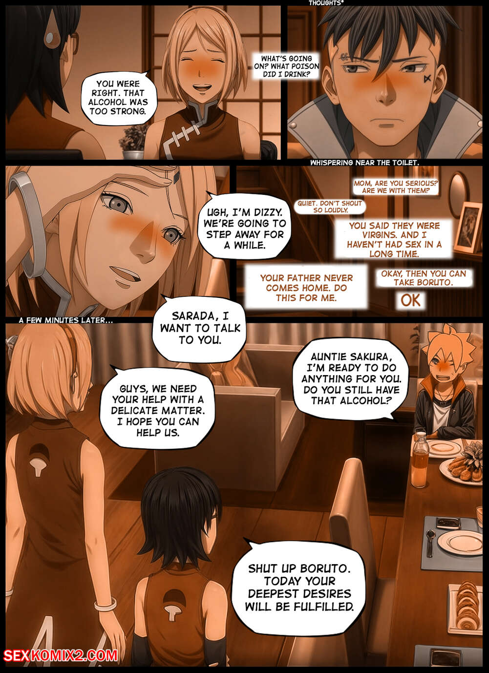 Naruto. Invitation. KristoLin for sexkomix2.com page 4 full