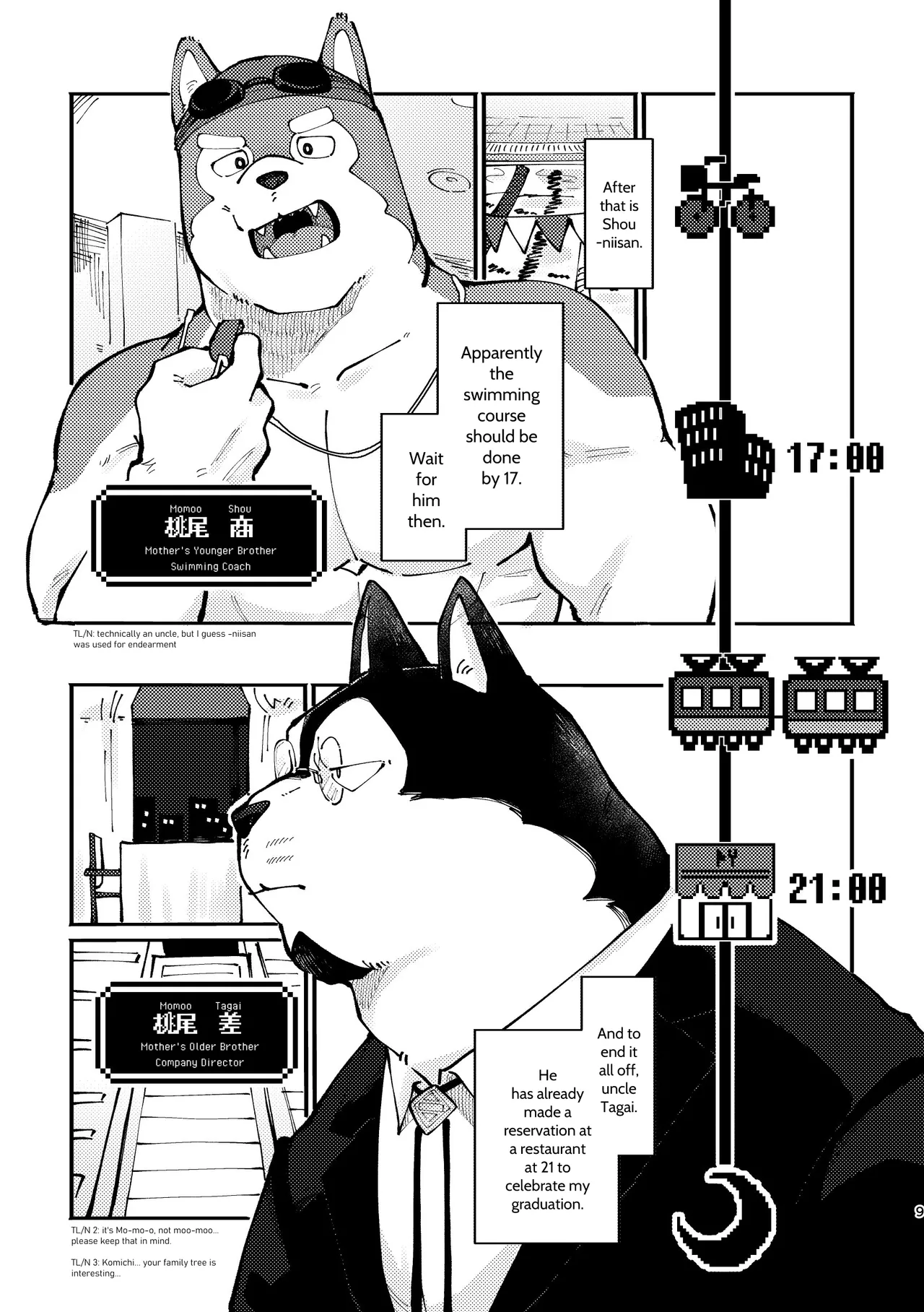 Endearing Komichi vs. His Uncle Quartet page 9 full